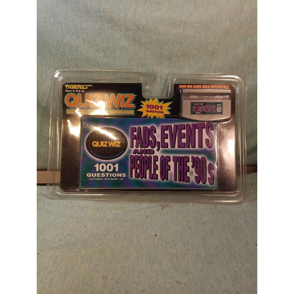 Tiger Electronics Quiz Wiz 1001 Questions Fads Events People 90s